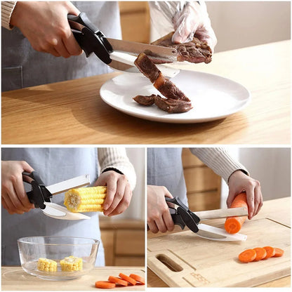 Vegetable Scissors 2 In 1 Multi Kitchen Tool Fruit Knife